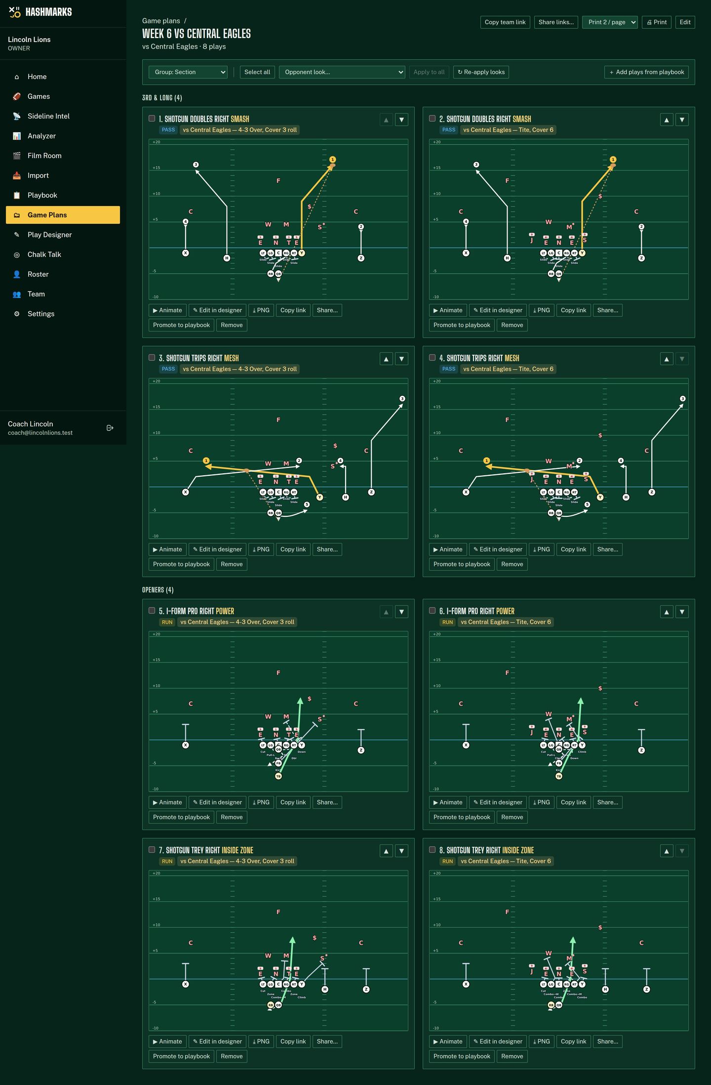 Game plan